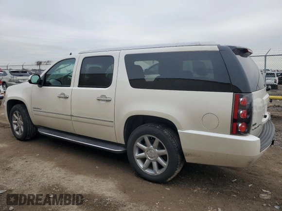 2011 GMC Yukon XL Denali with VIN 1GKS1MEFXBR381269, listed as a Copart auction lot 87637435 with 176,410 mi miles and Salvage Title. Bid and sale history available at carsss.com. Image 2.