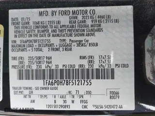 2015 Ford Fusion SE with VIN 1FA6P0H78F5121755, listed as a IAAI auction lot 41557675 with 128,511 mi miles. Bid and sale history available at carsss.com. Image 9.