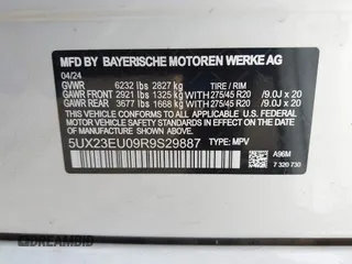 2024 BMW X5 xDrive40i z VIN 5UX23EU00R9S22536, wystawiony jako IAAI lot #42093624 z przebiegiem 48 802 mil mil oraz . Historia ofert i sprzedaży dostępna na DreamBid. Obrazek 9.