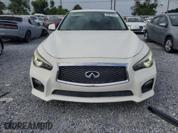 2014 Infiniti Q50 Hybrid Premium with VIN JN1AV7AP0EM692306, listed as a Copart auction lot 63067025 with 83,452 mi miles and Clean title. Bid and sale history available at DreamBid. Image 5.