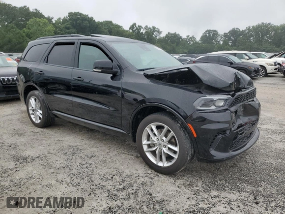 2024 Dodge Durango GT Plus z VIN 1C4RDJDG7RC192232, wystawiony jako Copart lot #59980395 z przebiegiem 27 409 mil mil oraz Czysty tytuł • Clean title. Historia ofert i sprzedaży dostępna na DreamBid. Obrazek 4.