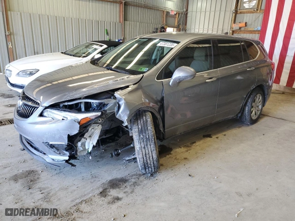 2019 Buick Envision Essence with VIN LRBFX1SA0KD020048, listed as a Copart auction lot 47381235 with 68,366 mi miles and Salvage Title. Bid and sale history available at carsss.com. Image 1.