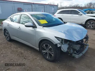 2020 Nissan Sentra SV with VIN 3N1AB8CV2LY286323, listed as a IAAI auction lot 41892303 with 46,831 mi miles. Bid and sale history available at carsss.com. Image 1.