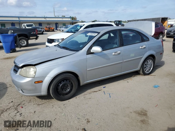 2006 Suzuki Forenza z VIN KL5JD56Z66K299816, wystawiony jako Copart lot #81893914 z przebiegiem 156 416 mil mil oraz Szkoda całkowita • Salvage title. Historia ofert i sprzedaży dostępna na DreamBid. Obrazek 1.