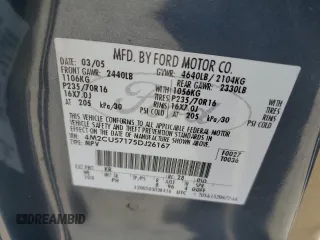 2005 Mercury Mariner Luxury с VIN 4M2CU57175DJ26167, выставлен на аукционе Copart как лот 50492065 с пробегом 89 736 миль миль и Списание • Salvage title. История ставок и продаж доступна на DreamBid. Изображение 13.