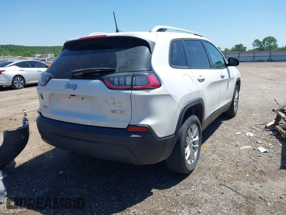 2020 Jeep Cherokee Latitude with VIN 1C4PJLCB9LD649044, listed as a IAAI auction lot 42314513 with 86,458 mi miles and . Bid and sale history available at DreamBid. Image 4.