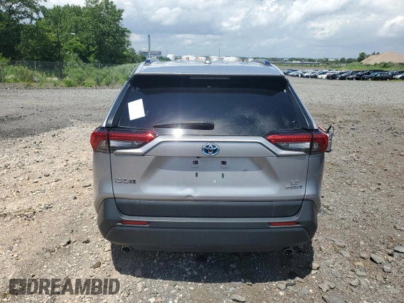 2021 Toyota RAV4 Hybrid LE with VIN JTML6RFV3MD509923, listed as a Copart auction lot 64014735 with 41,504 mi miles and Clean title. Bid and sale history available at DreamBid. Image 6.