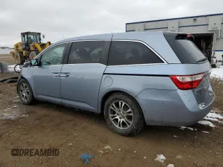 2013 Honda Odyssey EX-L with VIN 5FNRL5H61DB026098, listed as a Copart auction lot 51794625 with 124,471 mi miles and Salvage Title. Bid and sale history available at carsss.com. Image 2.