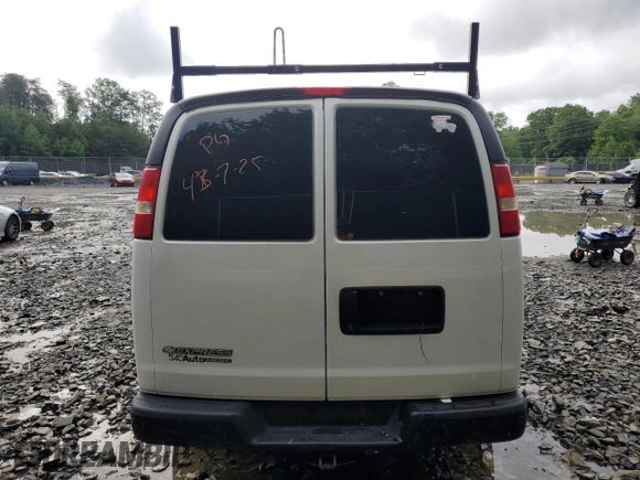 2013 Chevrolet Express Cargo z VIN 1GCSGAFX5D1164407, wystawiony jako Copart lot #56353205 z przebiegiem 166 202 mil mil oraz Szkoda całkowita • Salvage title. Historia ofert i sprzedaży dostępna na DreamBid. Obrazek 6.