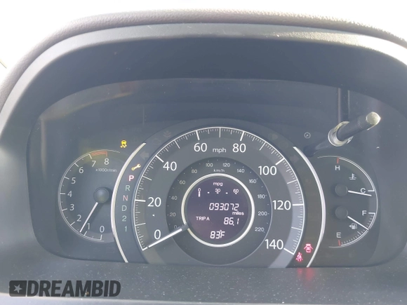 2013 Honda CR-V EX-L with VIN 5J6RM3H73DL043017, listed as a IAAI auction lot 41887014 with 93,072 mi miles and . Bid and sale history available at DreamBid. Image 7.