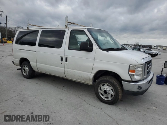 2008 Ford Econoline Passenger XL with VIN 1FMNE11W48DA43630, listed as a Copart auction lot 49705745 with 151,622 mi miles and Salvage Title. Bid and sale history available at DreamBid. Image 4.