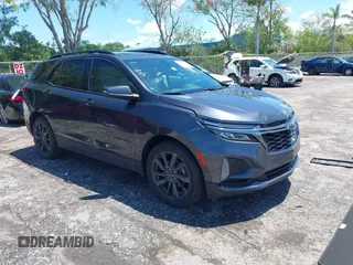 2022 Chevrolet Equinox RS with VIN 3GNAXMEV0NS105933, listed as a IAAI auction lot 42247921 with 48,163 mi miles and . Bid and sale history available at DreamBid. Image 1.