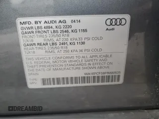 2015 Audi Q3 2.0T Premium Plus with VIN WA1EFCFS8FR000535, listed as a Copart auction lot 50713485 with 75,908 mi miles and Salvage Title. Bid and sale history available at carsss.com. Image 15.