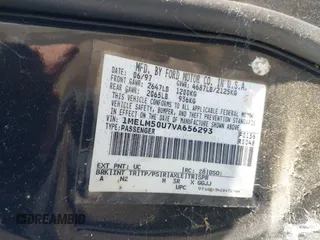 1997 Mercury Sable GS with VIN 1MELM50U7VA656293, listed as a IAAI auction lot 41651281 with 136,024 mi miles and . Bid and sale history available at DreamBid. Image 9.