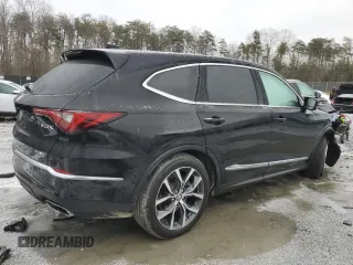 2023 Acura MDX w/Technology Package with VIN 5J8YE1H4XPL038136, listed as a Copart auction lot 88968795 with 67,222 mi miles and Salvage Title. Bid and sale history available at carsss.com. Image 3.