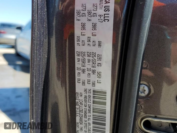 2018 Jeep Cherokee Latitude Tech Connect with VIN 1C4PJLCB2JD540034, listed as a Copart auction lot 55622855 with 71,428 mi miles and Salvage title. Bid and sale history available at DreamBid. Image 14.