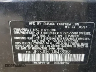 2018 Subaru Forester Premium with VIN JF2SJGEC0JH438068, listed as a Copart auction lot 57396224 with 81,604 mi miles and Salvage Title. Bid and sale history available at carsss.com. Image 13.