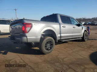 2024 Ford F-150 XLT with VIN 1FTFW3LDXRFB82552, listed as a Copart auction lot 42922345 with 2,971 mi miles and Salvage Title. Bid and sale history available at carsss.com. Image 3.