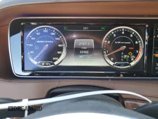 2016 Mercedes-Benz S-Class AMG S 63 with VIN WDDUG7JB0GA235269, listed as a Copart auction lot 78687474 with 52,452 mi miles and Salvage Title. Bid and sale history available at carsss.com. Image 9.