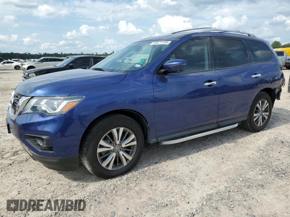 2020 Nissan Pathfinder SL with VIN 5N1DR2CMXLC592300, listed as a Copart auction lot 55471725 with 61,331 mi miles and Salvage title. Bid and sale history available at DreamBid. Image 1.