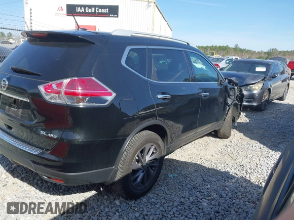 2016 Nissan Rogue SL with VIN 5N1AT2MV6GC778370, listed as a IAAI auction lot 41741022 with 108,838 mi miles and . Bid and sale history available at DreamBid. Image 4.
