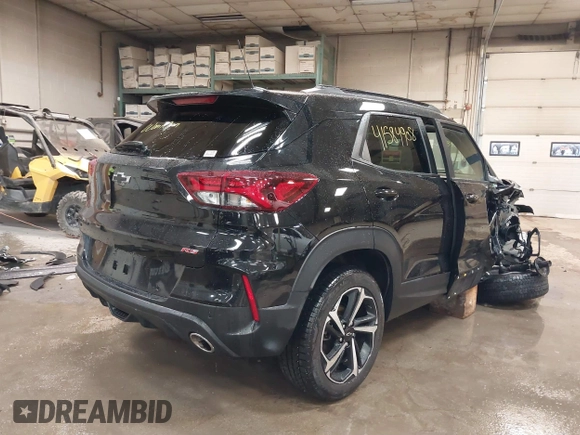 2022 Chevrolet TrailBlazer RS with VIN KL79MUSL8NB031399, listed as a IAAI auction lot 41584908 with 86,065 mi miles. Bid and sale history available at carsss.com. Image 4.
