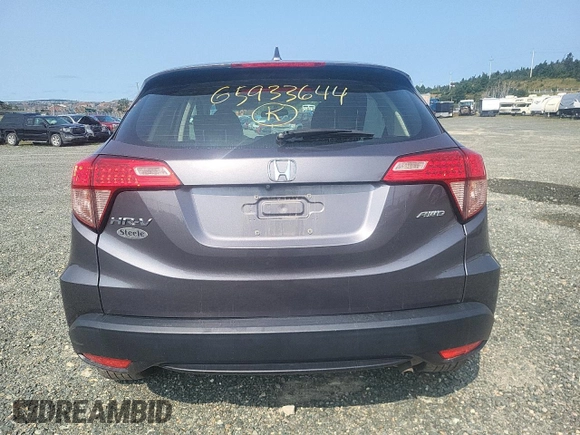 2018 Honda HR-V LX with VIN 3CZRU6H38JM104418, listed as a Copart auction lot 65933644 with 52,254 mi miles and Salvage Title. Bid and sale history available at carsss.com. Image 6.
