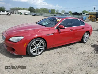 2013 BMW 6 Series 650i with VIN WBA6B2C59DDG66702, listed as a Copart auction lot 52327905 with 112,300 mi miles and Salvage Title. Bid and sale history available at carsss.com. Image 1.