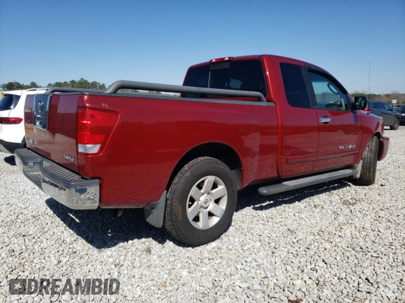 2006 Nissan Titan SE z VIN 1N6BA06A76N560001, wystawiony jako Copart lot #48565925 z przebiegiem 154 696 mil mil oraz Szkoda całkowita • Salvage title. Historia ofert i sprzedaży dostępna na DreamBid. Obrazek 3.