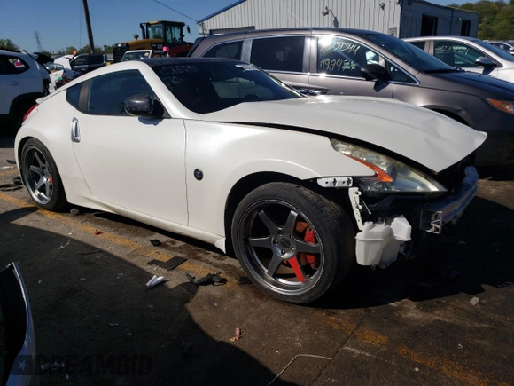 2013 Nissan 370Z with VIN JN1AZ4EH4DM384057, listed as a Copart auction lot 73185154 with 103,939 mi miles and Clean Title. Bid and sale history available at carsss.com. Image 4.