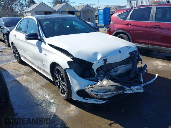 2018 Mercedes-Benz C 43 AMG with VIN 55SWF6EB1JU251102, listed as a IAAI auction lot 41433415 with 67,972 mi miles and . Bid and sale history available at carsss.com. Image 1.