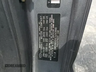 2007 Hyundai Tiburon GS z VIN KMHHM66D47U243846, wystawiony jako Copart lot #57509725 z przebiegiem 181 941 mil mil oraz Szkoda całkowita • Salvage title. Historia ofert i sprzedaży dostępna na DreamBid. Obrazek 12.