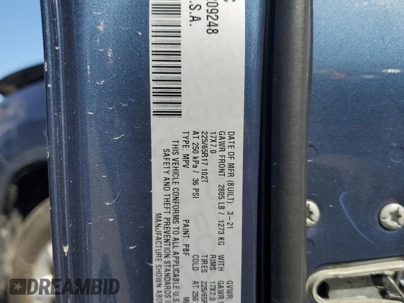 2021 Jeep Cherokee Latitude with VIN 1C4PJMCB7MD209248, listed as a Copart auction lot 47877225 with 20,803 mi miles and Salvage title. Bid and sale history available at DreamBid. Image 12.