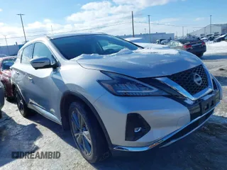 2023 Nissan Murano Platinum with VIN 5N1AZ2DS2PC131064, listed as a IAAI auction lot 41546244 with 3,692 mi miles. Bid and sale history available at carsss.com. Image 1.