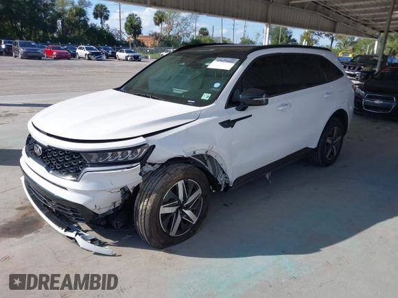2021 Kia Sorento S with VIN 5XYRL4LC1MG059554, listed as a IAAI auction lot 40827092 with 30,041 mi miles. Bid and sale history available at carsss.com. Image 2.