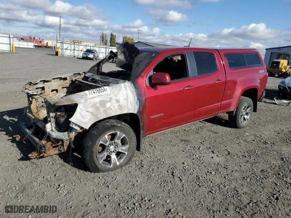 2019 Chevrolet Colorado 4WD Z71 with VIN 1GCGTDEN3K1317382, listed as a Copart auction lot 77476654 with 0 mi miles and Salvage Title. Bid and sale history available at carsss.com. Image 1.