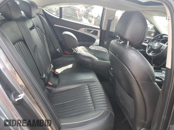 2020 Genesis G70 2.0T with VIN KMTG34LA9LU062884, listed as a Copart auction lot 68301304 with 92,700 mi miles and Salvage Title. Bid and sale history available at carsss.com. Image 10.
