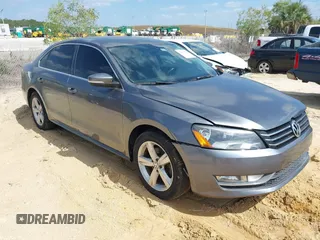 2015 Volkswagen Passat S with VIN 1VWAS7A38FC082760, listed as a IAAI auction lot 42156013 with 199,450 mi miles and . Bid and sale history available at DreamBid. Image 1.