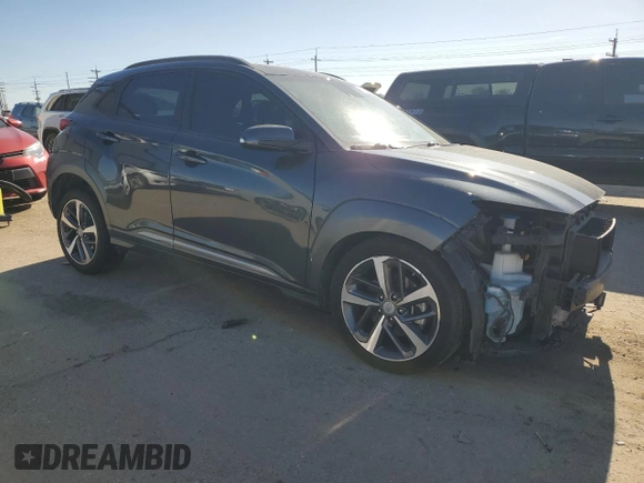 2021 Hyundai Kona Ultimate with VIN KM8K5CA56MU729443, listed as a Copart auction lot 45994575 with 28,042 mi miles and Salvage Title. Bid and sale history available at carsss.com. Image 4.