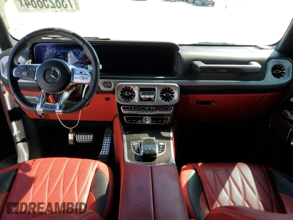 2020 Mercedes-Benz G 63 AMG with VIN W1NYC7HJ7LX350245, listed as a Copart auction lot 73825884 with 20,501 mi miles and Salvage Title. Bid and sale history available at DreamBid. Image 8.
