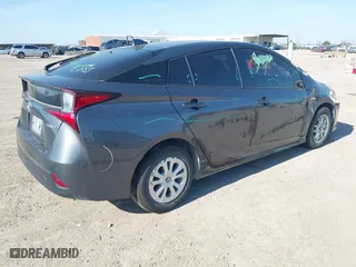 2022 Toyota Prius L Eco with VIN JTDKAMFU0N3176477, listed as a IAAI auction lot 41675066 with 49,483 mi miles. Bid and sale history available at carsss.com. Image 4.