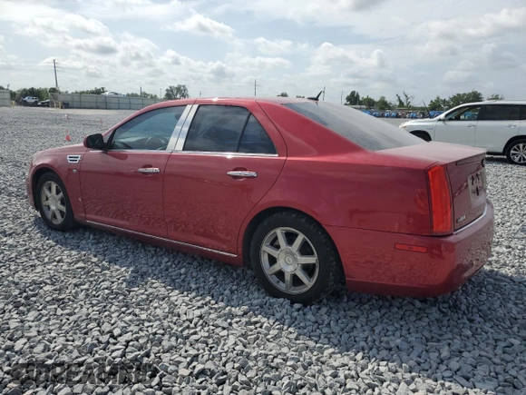 2008 Cadillac STS with VIN 1G6DC67A380113823, listed as a Copart auction lot 52048015 with 94,800 mi miles and Salvage Title. Bid and sale history available at carsss.com. Image 2.