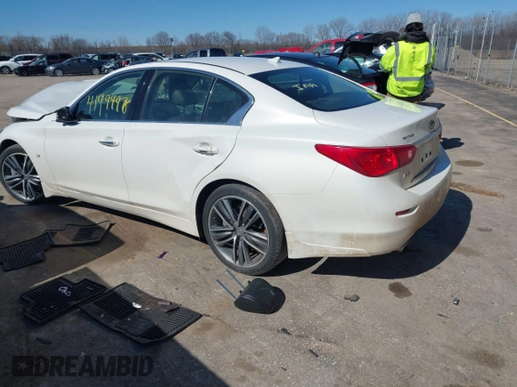 2015 Infiniti Q50 Premium z VIN JN1BV7AR0FM403268, wystawiony jako IAAI lot #41994978 z przebiegiem 125 399 mil mil oraz . Historia ofert i sprzedaży dostępna na DreamBid. Obrazek 3.