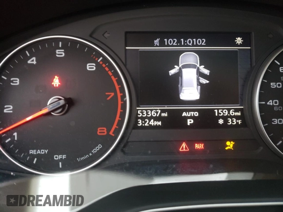 2018 Audi Q5 Premium with VIN WA1ANAFY9J2031210, listed as a Copart auction lot 32058362 with 53,367 mi miles. Bid and sale history available at carsss.com. Image 8.