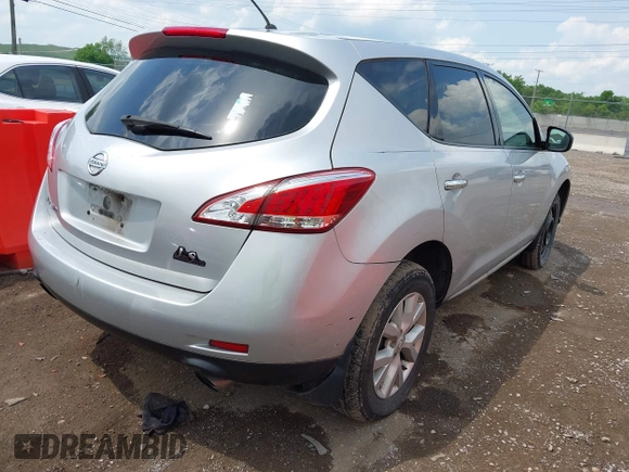 2013 Nissan Murano LE with VIN JN8AZ1MU9DW209158, listed as a IAAI auction lot 42169956 with 179,020 mi miles and . Bid and sale history available at carsss.com. Image 4.
