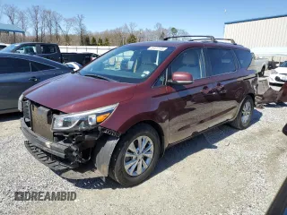 2015 Kia Sedona LX with VIN KNDMB5C15F6020392, listed as a Copart auction lot 49422195 with 176,461 mi miles and Salvage Title. Bid and sale history available at carsss.com. Image 1.