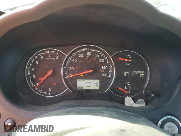 2012 Nissan Maxima S with VIN 1N4AA5AP5CC813742, listed as a Copart auction lot 55078565 with 173,442 mi miles and Salvage title. Bid and sale history available at DreamBid. Image 9.