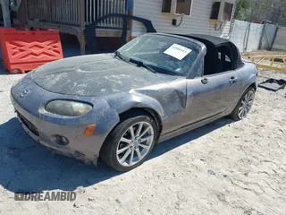 2008 Mazda MX-5 Miata Special Edition with VIN JM1NC25F780150575, listed as a IAAI auction lot 41880413 with 93,982 mi miles and . Bid and sale history available at DreamBid. Image 2.