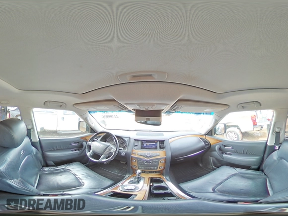 2011 Infiniti QX56 7-passenger with VIN JN8AZ2NE9B9005517, listed as a Copart auction lot 44799925 with 150,030 mi miles and Salvage Title. Bid and sale history available at carsss.com. Image 13.