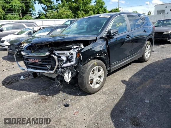 2022 GMC Terrain SLE with VIN 3GKALMEV4NL143734, listed as a Copart auction lot 54038462 with 26,414 mi miles and Salvage Title. Bid and sale history available at carsss.com. Image 2.